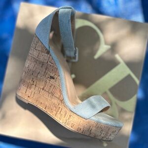 Women’s denim wedges